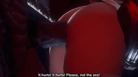 Hentai 3D de monstruos: una kunoichi follada por un monstruo, 720p