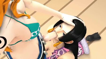 Boa, Hancock, Nami (One Piece) y Nico Robin