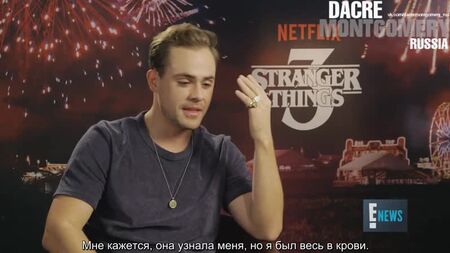 Entrevista a Dacre Montgomery para «E! News» (subtítulos en ruso)
