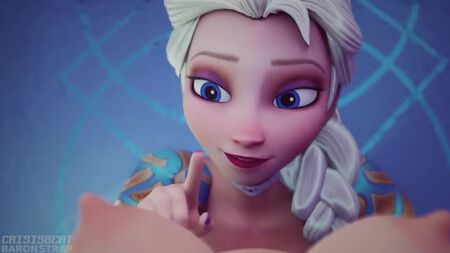 Anna x Elsa - Porno hentai en 3D; yuri; lesbianas; masturbación; cunnilingus; [Frozen]