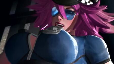 (Sonido) Poison y Juri Han como futanari en versión femenina [Street Fighter; porno; hentai; mamada; chica con pene; R.34; sexo; SFM; порно; хентай; фута]