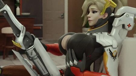 OVERWATCH: MERCY SE RELAJA, PECHOS GIGANTES EN CRECIMIENTO, TETAS GRANDES, PORNO DE MASTURBACIÓN, SFM, HENTAI, SEXO EN 3D (18+)