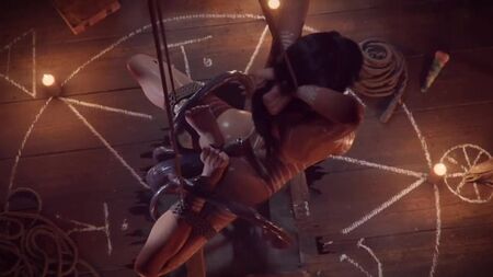 Espectáculo de tentáculos y bondage de Lara Croft.mp4