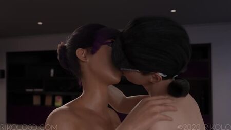 (Sonido) Rebecca y Hana, futanari en futa [Rikolo; Porno; Hentai; Dickgirl; R34; Sexo; Blender; порно; секс; футанари]